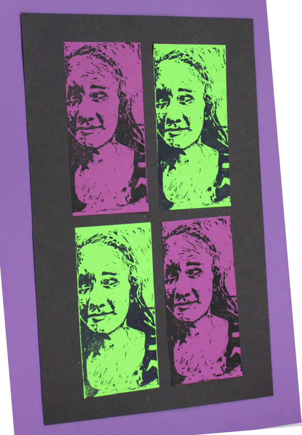 Relief block print